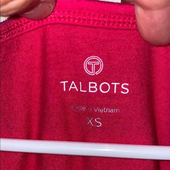 Talbots Pink Sleeveless Tank Top Fitted Style Size XS - Picture 2 of 4